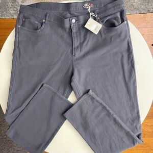 Faherty Stretch Terry 5-Pocket Pant Gray Men’s 42x34 New